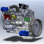 4.214L Máy đẩy động cơ động cơ diesel 1500r/min